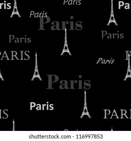 Paris Seamless pattern vector background