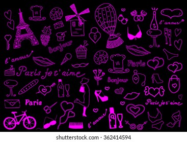 Paris set  doodles