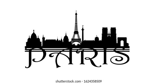 Paris Skyline Cityscape Eiffel Tower