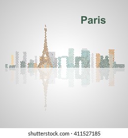 Paris skyline  for your design, concept Illustration.