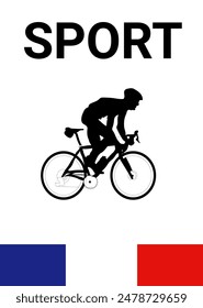 paris sport competition poster vector illustration