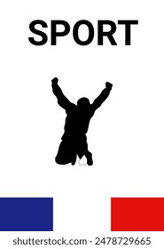 paris sport competition poster vector illustration