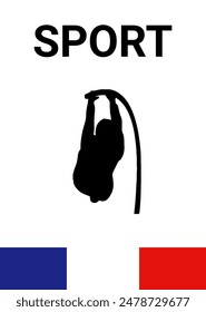 paris sport competition poster vector illustration