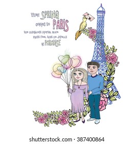 Paris Spring Paradise Card
