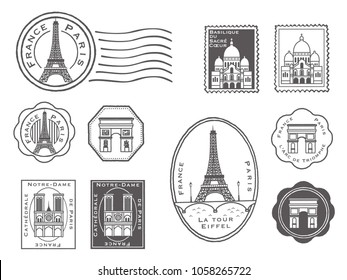 Paris Stamp Set