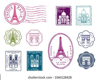 Paris stamp set