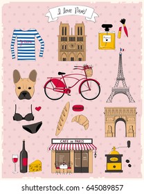 Paris symbols collection 