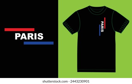 Paris t shirt design. 2024.