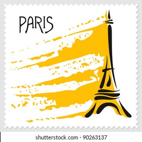 Paris theme post mark