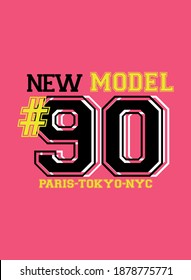 paris tokyo new york new model,t-shirt design fashion vector