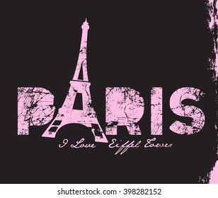 Diseño impreso de la torre de París