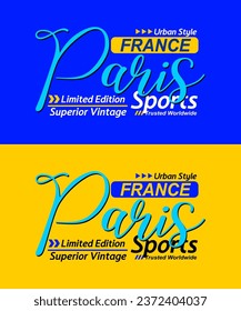 París caligrafía urbana tipo de vintage superior, tipografía, para camisetas, afiches, etiquetas, etc.