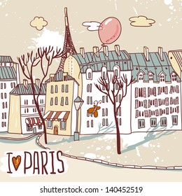 paris urban sketch