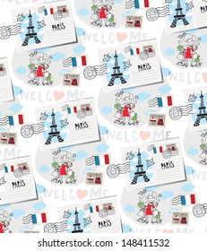 Paris vector pattern