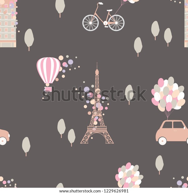 Paris Vector Seamless Pattern Stock Vector Royalty Free 1229626981 Paris Vector Seamless Pattern Stock Vector Royalty Free 1229626981
