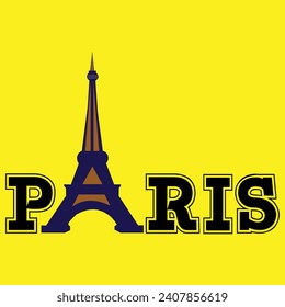 Paris and vector t shirt design            