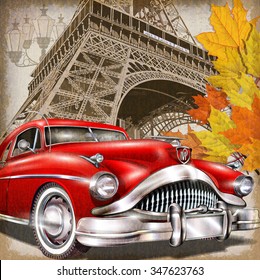 Paris vintage poster.