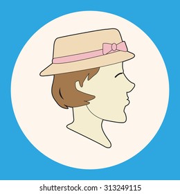 paris woman theme elements vector,eps