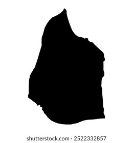 Parish of Saint Georges map, administrative division of Montserrat. Vector illustration.