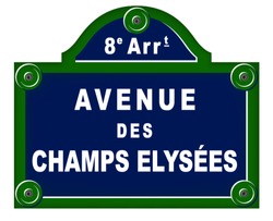 Parisian Avenue Plates