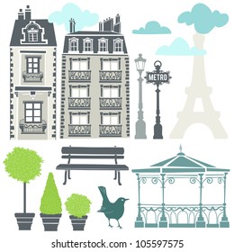 Parisian elements - EPS 8 vector file