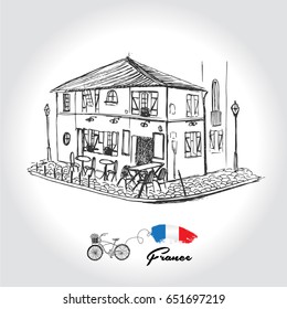 Parisian street restaurant