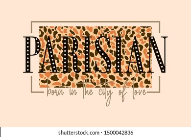 PARISIAN,born In The City Of Love,Graphic Design Print T-shirts Women,vector