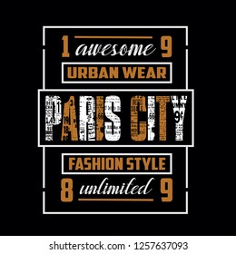 Paris,tee,element,typography vector illustration for t shirt