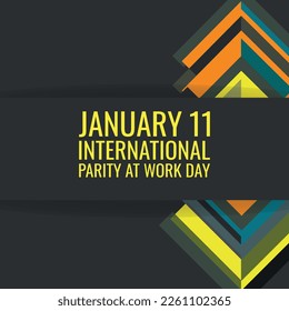 Parity at Work Day . Design suitable for greeting card poster and banner