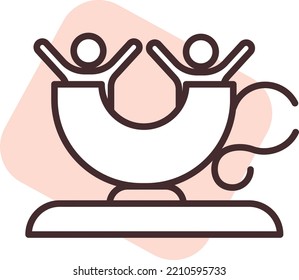 Park amusement, illustration, vector on white background.
