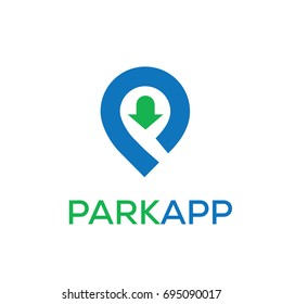 PARK APP VECTOR LOGO TEMPLATE
