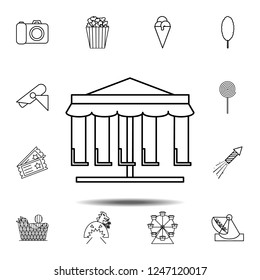 park attraction icon. Simple outline vector element of amusement set icons for UI and UX, website or mobile application