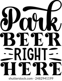 Park beer right here design