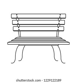 park bench cartoon