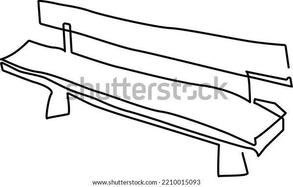 Park Bench Garden Bench Continuous Line Stock Vector Royalty Free 2210015093 Shutterstock 1148