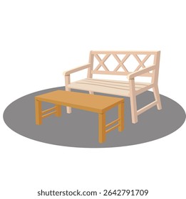 park bench icon image vector illustration design