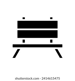 Symbol der Parkbank, Vektorvorlage