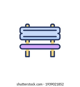 Park Bench icon in vector. Logotype