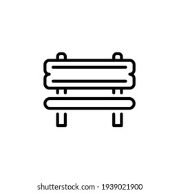 Park Bench icon in vector. Logotype