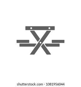 Park bench icon vector. Symbol for your web site design, logo, app, UI. Vector illustration, EPS