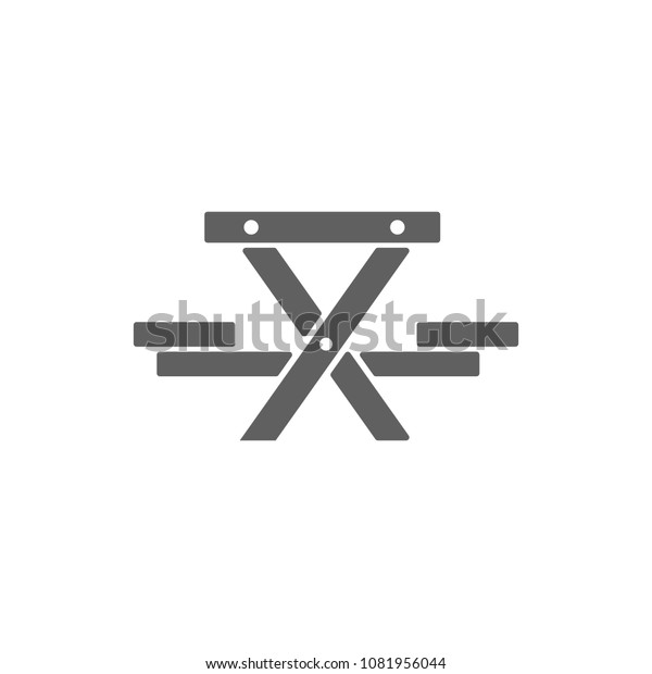 Park Bench Icon Vector Symbol Your Stock Vector Royalty Free