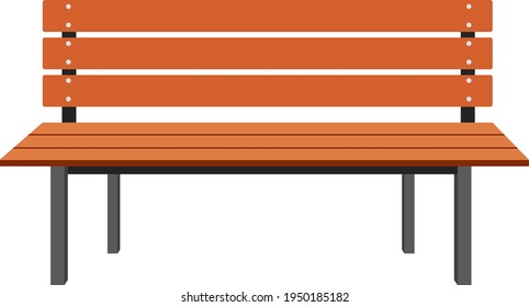 Banco de estacionamiento, ilustración, vector sobre fondo blanco.