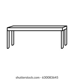 Park bench isolated icon
