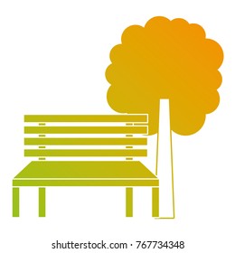 park bench and tree natural landscape