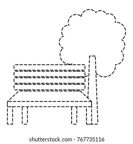 park bench and tree natural landscape