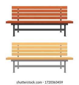 Park bench vector design illustration isolated on white background