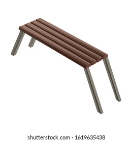 Park bench vector icon.Cartoon vector icon isolated on white background park bench.