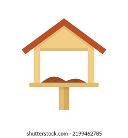 Park bird feeders icon. Flat illustration of park bird feeders vector icon isolated on white background