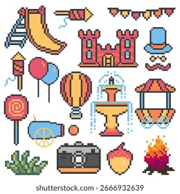 park bundle set pixel art