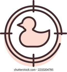 Park carnival target, illustration, vector on white background.